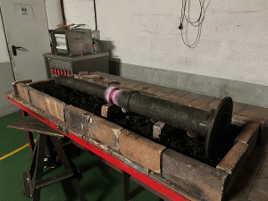 Recuperación de colectores de escape en hierro fundido.