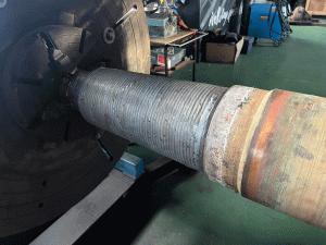 Recuperación de eje de cola.