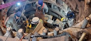 recuperación in situ de partes embebidas en hormigón en centrales hidroeléctricas