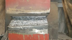 Recuperación "in situ" de bielas de prensa sin desmontar.