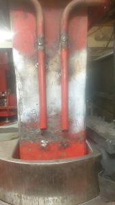 Recuperación "in situ" de bielas de prensa sin desmontar.